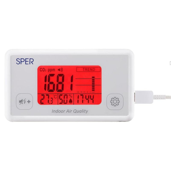 Medidor de CO2 y Calidad de aire para oficinas SPER SCIENTIFIC