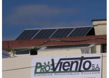 2012: Sistema OnGrid instalado en ProViento en Quito