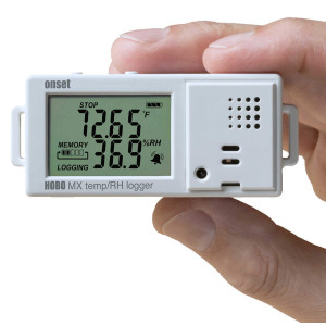 Datalogger de temperatura & humedad con Bluetooth MX1101 ONSET