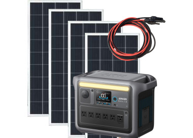 COMBO ANKER: La estación de energia de 1800W junto con cuatro paneles