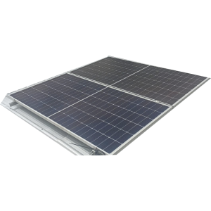 Soporte para 2 Paneles en Aluminio para Techo