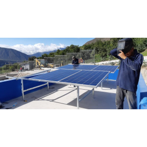 2020: Para la planta de aguas residuales en Puellaro un SFV