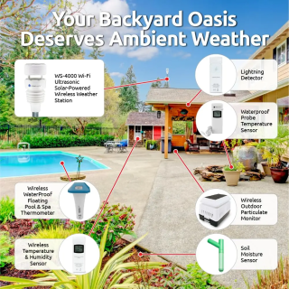 Estacion ultrasónica, inalámbrica con WIFI WS-4000