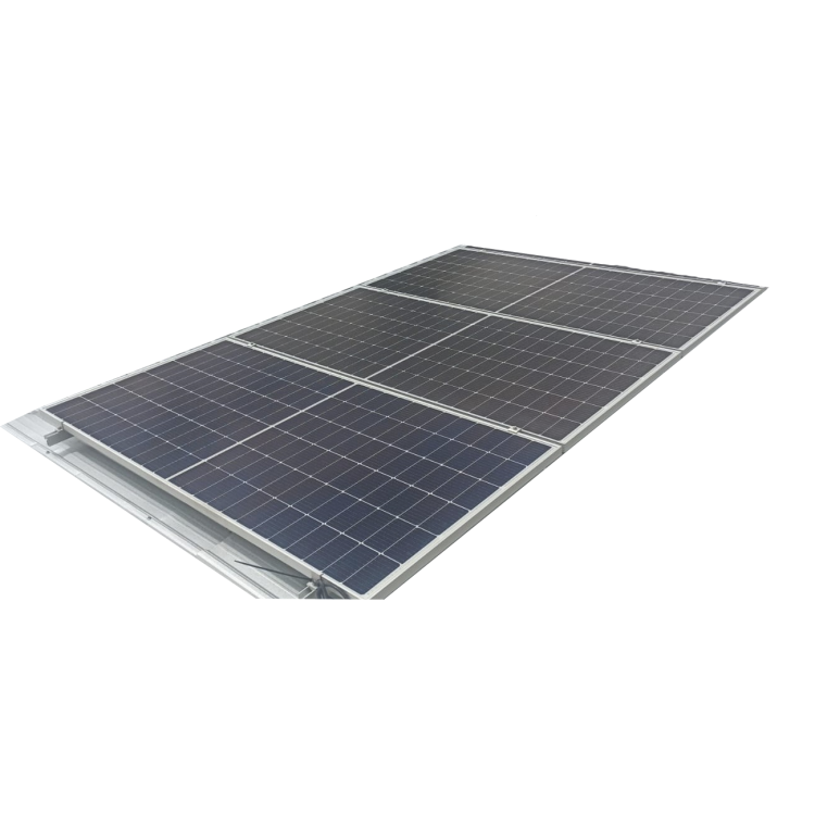 Soporte para 3 Paneles en Aluminio para Techo