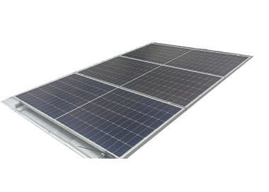 Soporte para 3 Paneles en Aluminio para Techo