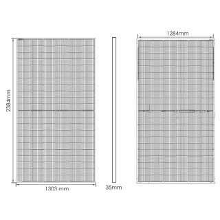 Panel Solar BIFACIAL 720Wp TOPCON RESUN RT9H720M-DG