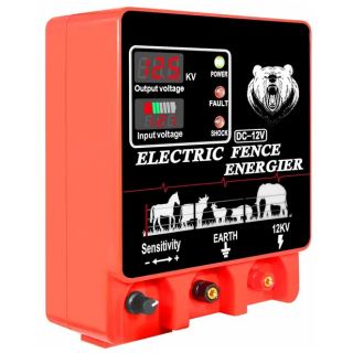 Electrificador 9J para cercas eléctricas de 32km con entrada de 12VDC