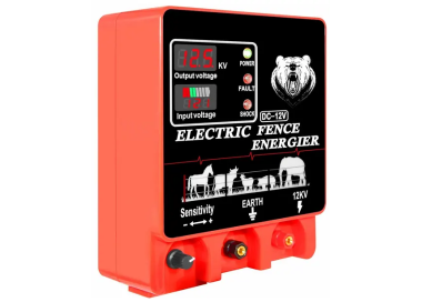 Electrificador 9J para cercas eléctricas de 32km con entrada de 12VDC