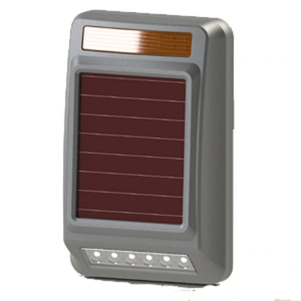 Sirena con panel solar para sensores perimetrales SAFERHOMEE