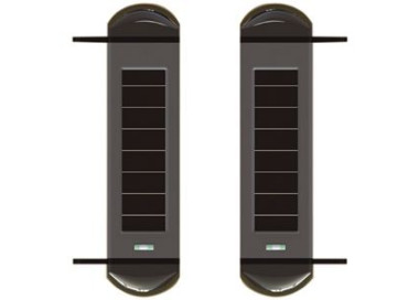Sensores perimetrales de 2 rayos con paneles solares SAFERHOMEE